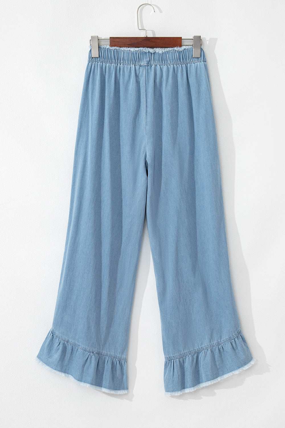 Myosotis Light Wash Row Ory grezzo jeans gamba larga