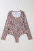 Smoke gray body print leopard with long sleeves *