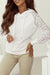 White hooded sweatshirt with tightening cord *