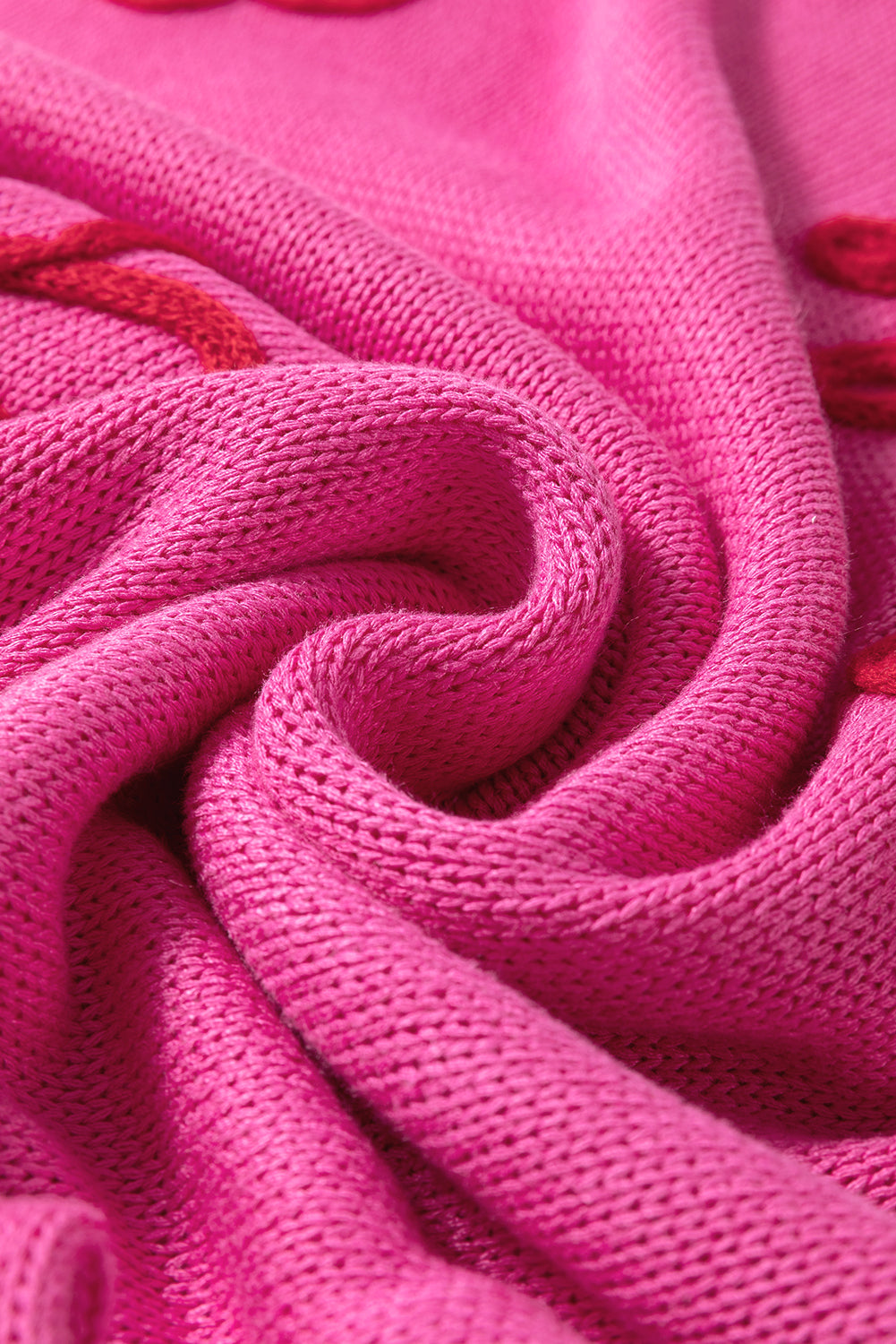 Top abbigliamento per maglieria a maniche corte a corda rosa rosa brillante