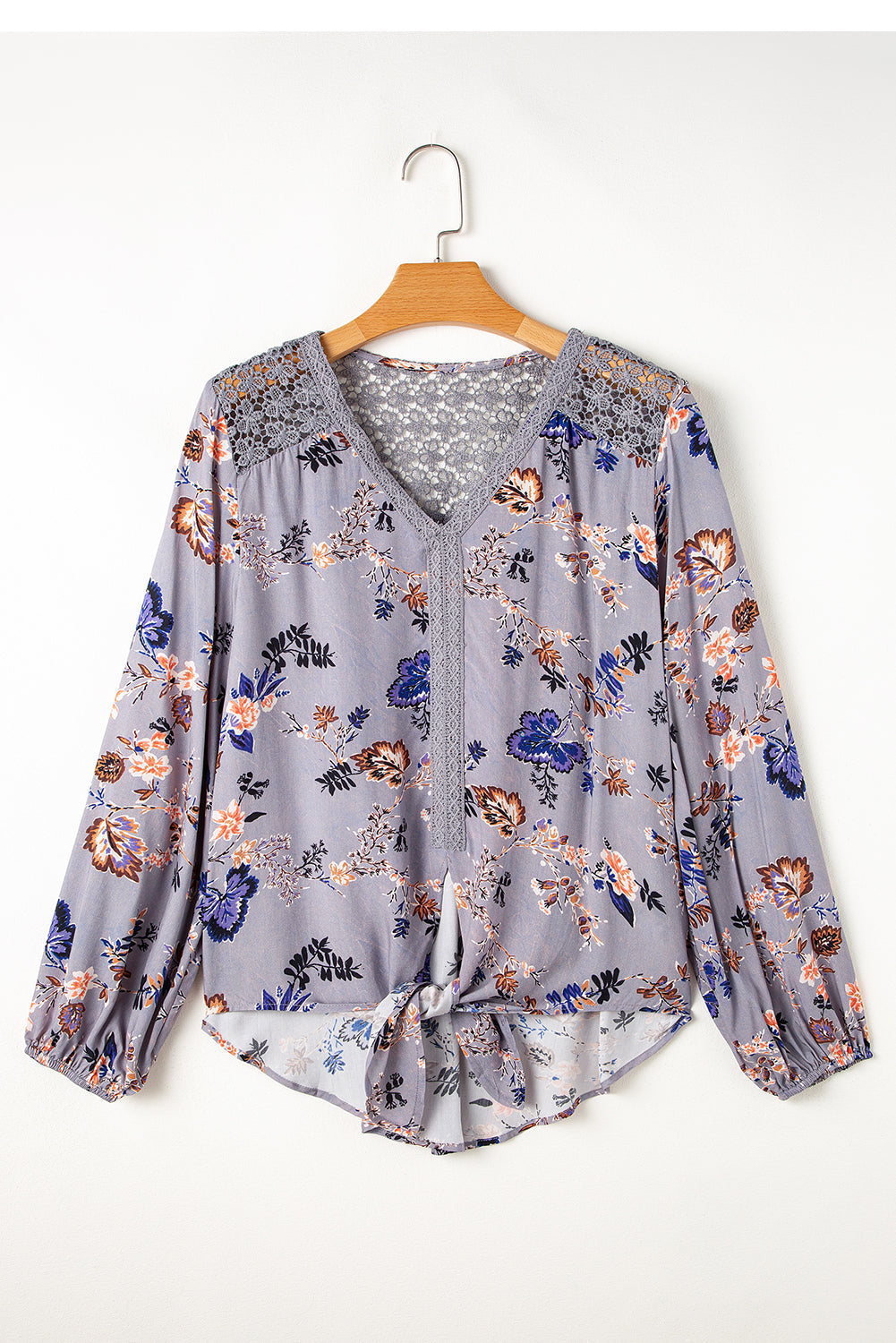 Chemisier bleu ciel à col en V *-A WOMAN WE LOVE