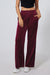 Large burgundy pants with size with tightening cord