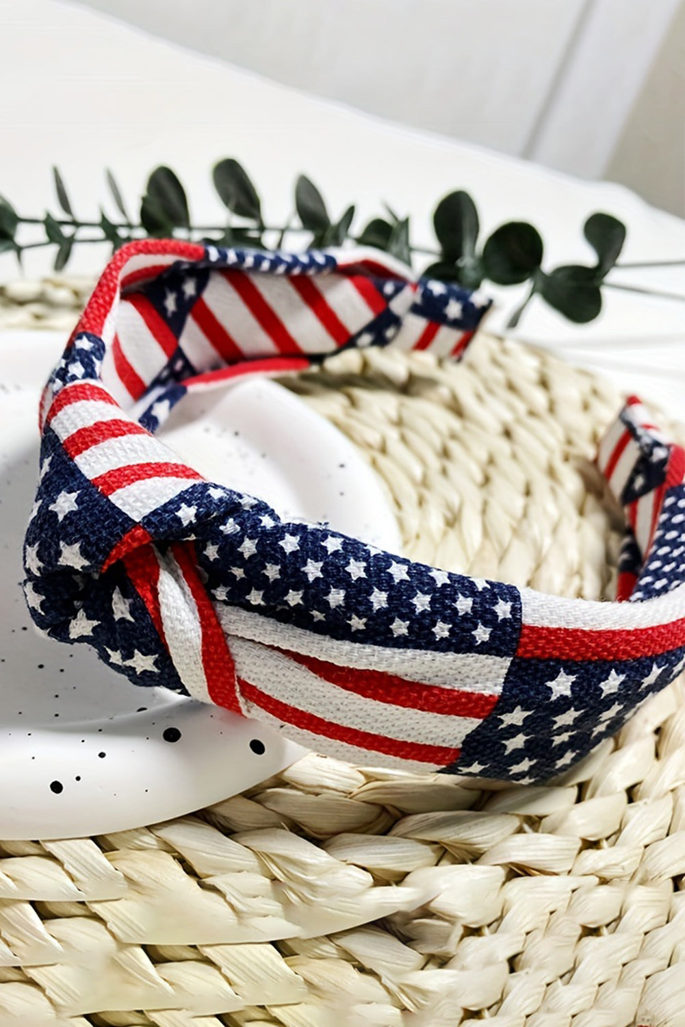 Bandeau noué du jour du drapeau bleu marine-A WOMAN WE LOVE