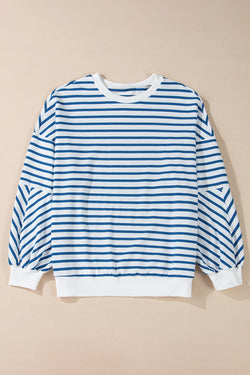 Blue striped blue sweatshirt *