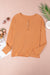 Haut Henley en naranja tejido en relieve