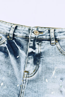 Whiteen jeans lukewarm effect Blue sky effect