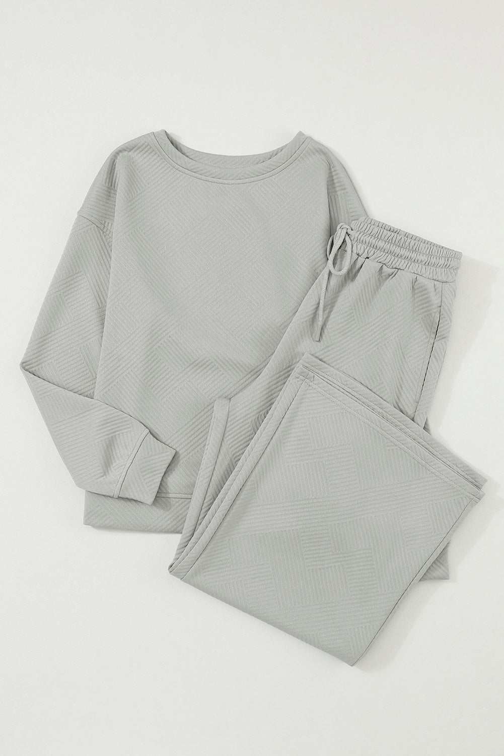 Grigio Ultra Sbose Textured 2PCs Slouchy Outfit