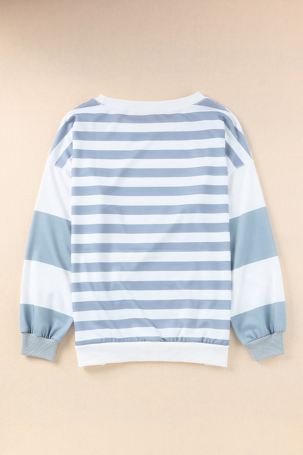 Stripe Drop schultergestreift Pullover Sweatshirt