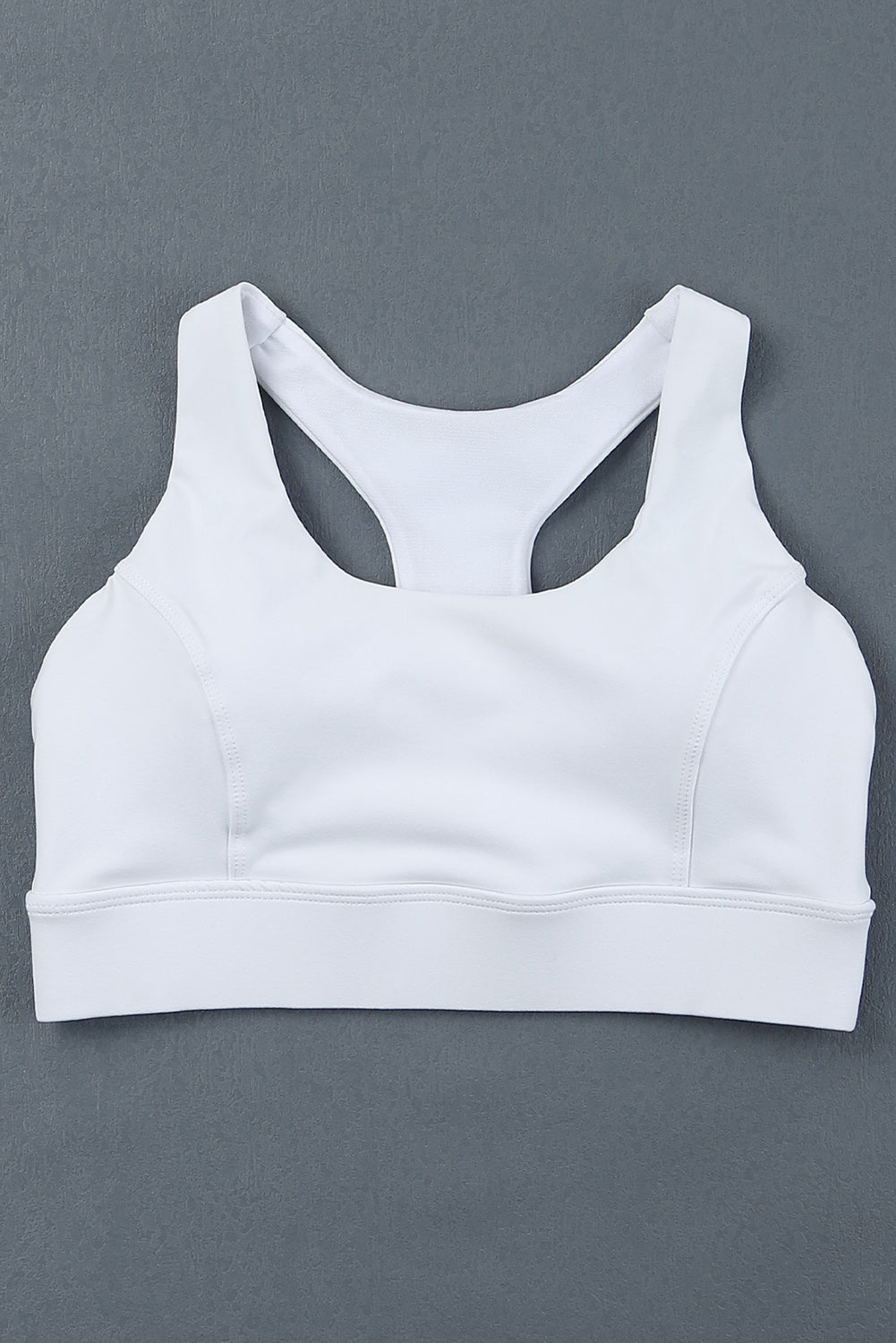 Soutien-gorge de sport push-up athlétique blanc