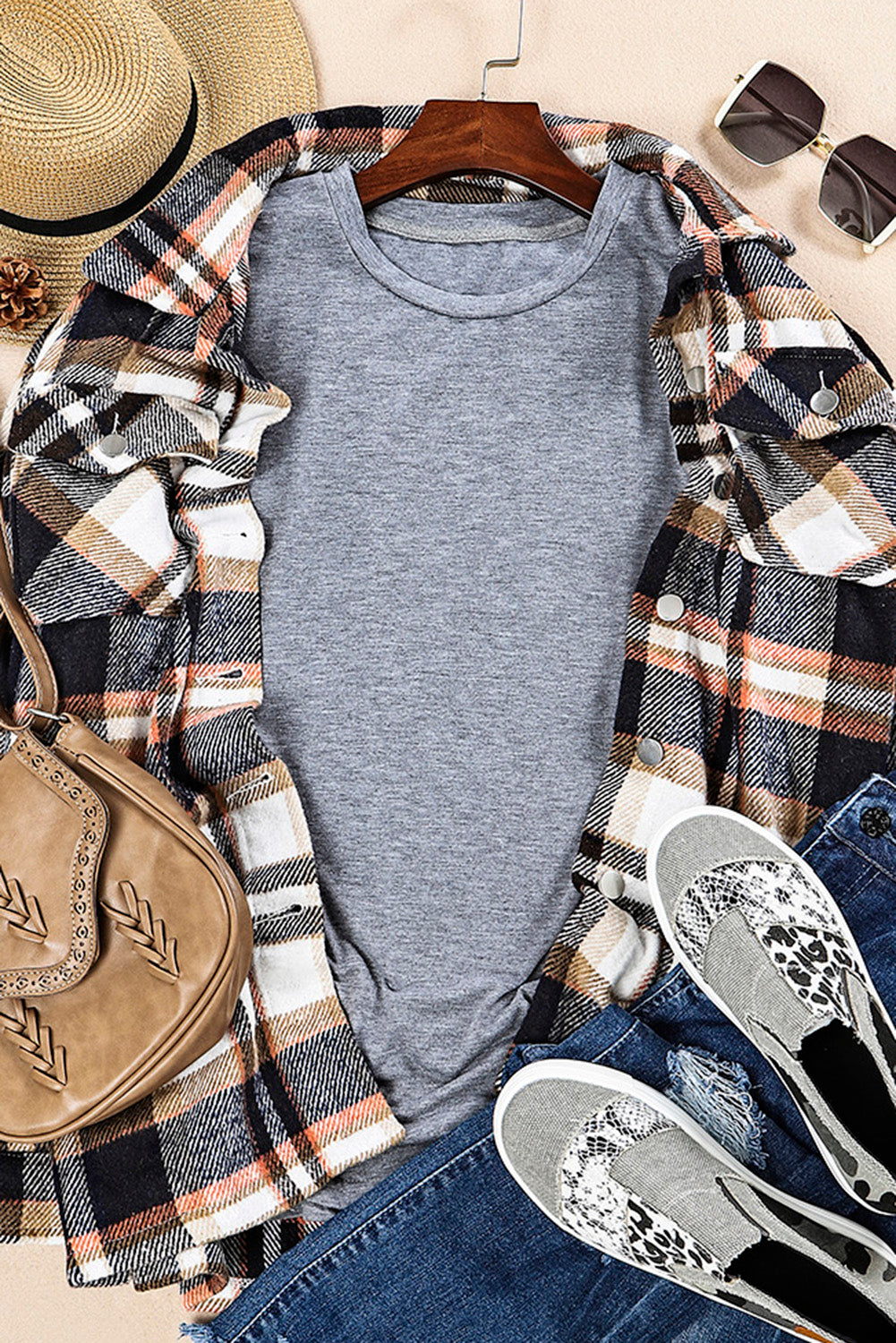 Uneed gray round neck t-shirt