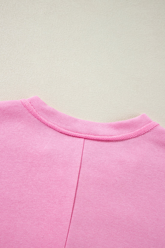 Ample Sweatshirt with United Pink Boutheter Bouthe