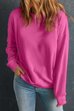 Classic Solid Round Candy Sweatshirt