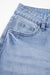 Beautiful Blue - High wave jeans with raw hem and washed mineral