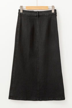 Black-up mid-length man's skirt *