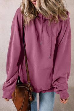 Thick hoodie with drawstring and kangaroo pocket lined with valerian fleece