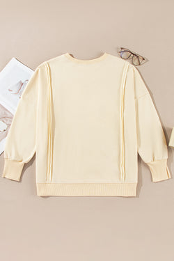 Oversize graphic sweatshirt Love Patch Apricot *