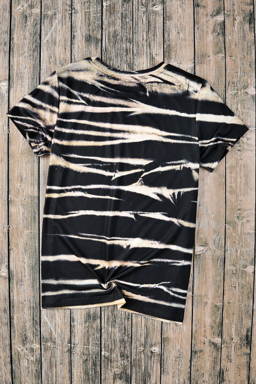 T-shirt Blue Tie Dye Stripe imprimer blanchi