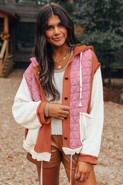 Chaqueta de corte de coral con textura coral coral