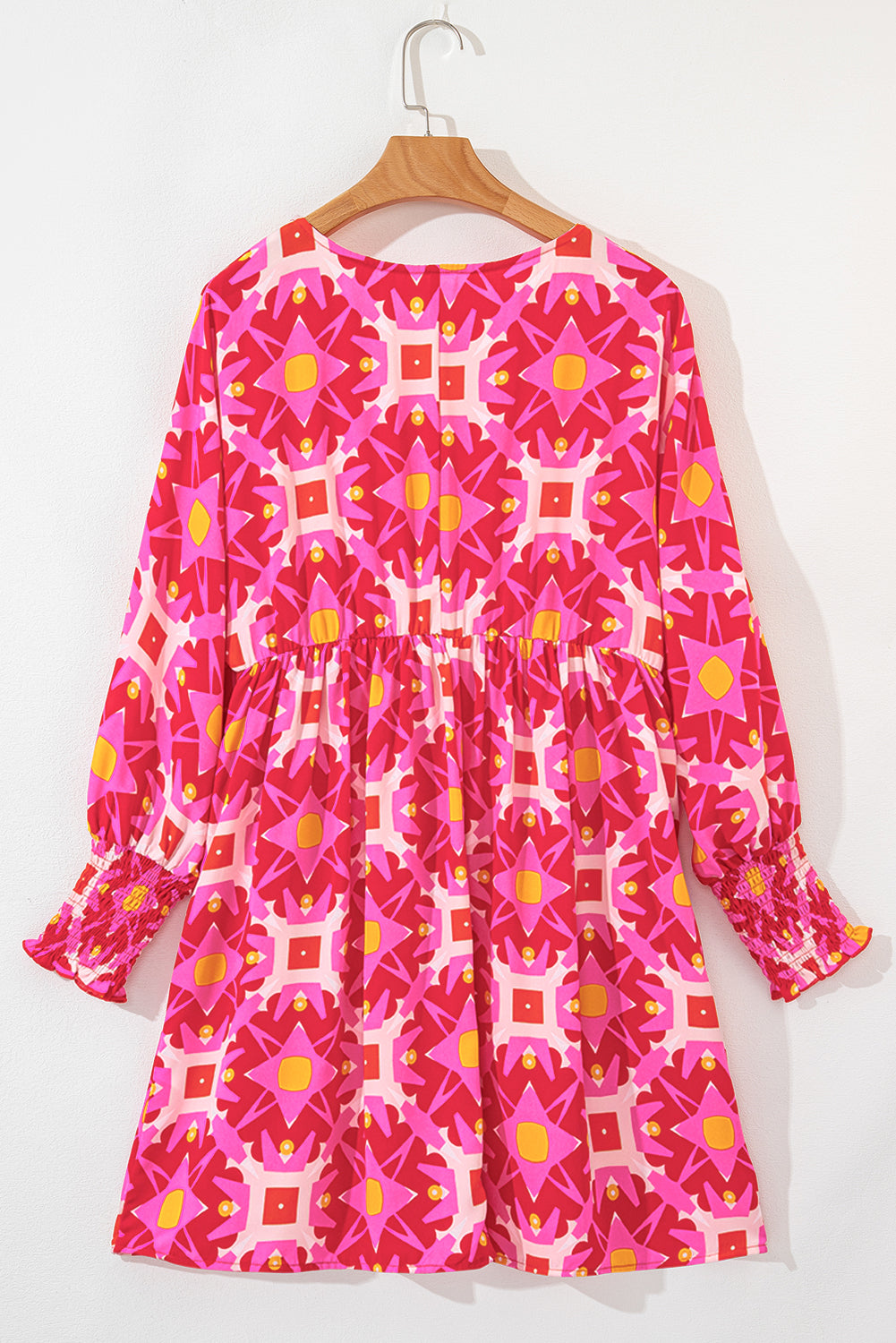 Long-sleeved mini-robe *