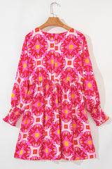 Long-sleeved mini-robe *