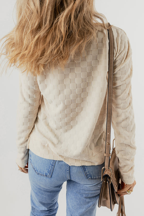 UNE textured beige high *