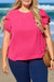 Large sleeve high pink top *