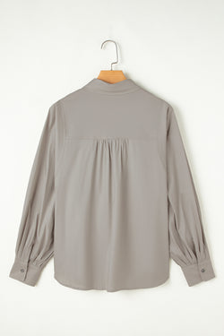 Ballon sleeve loose shirt *