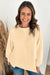 Beige and splicing beige sweatshirt