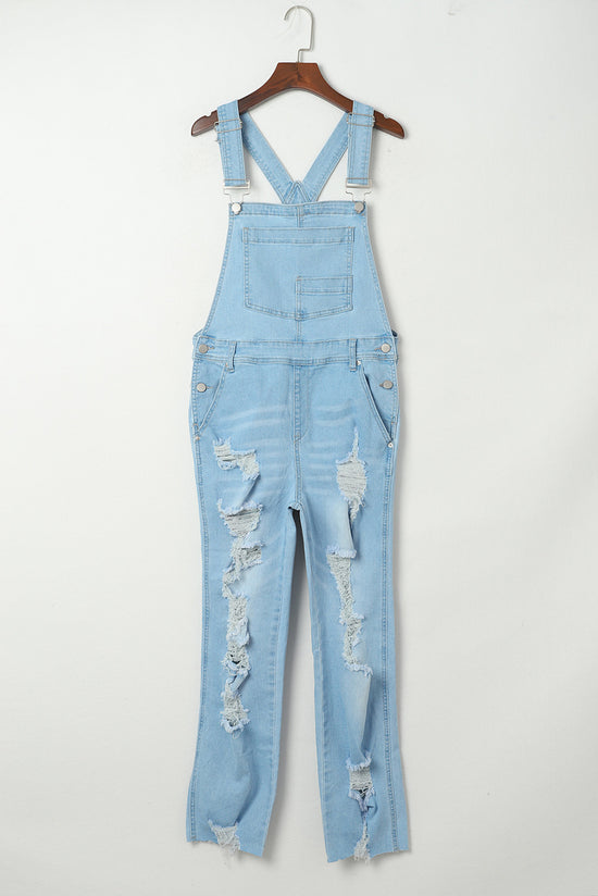 Slutt en Old Sky Blue Denim con bolsillo de babero