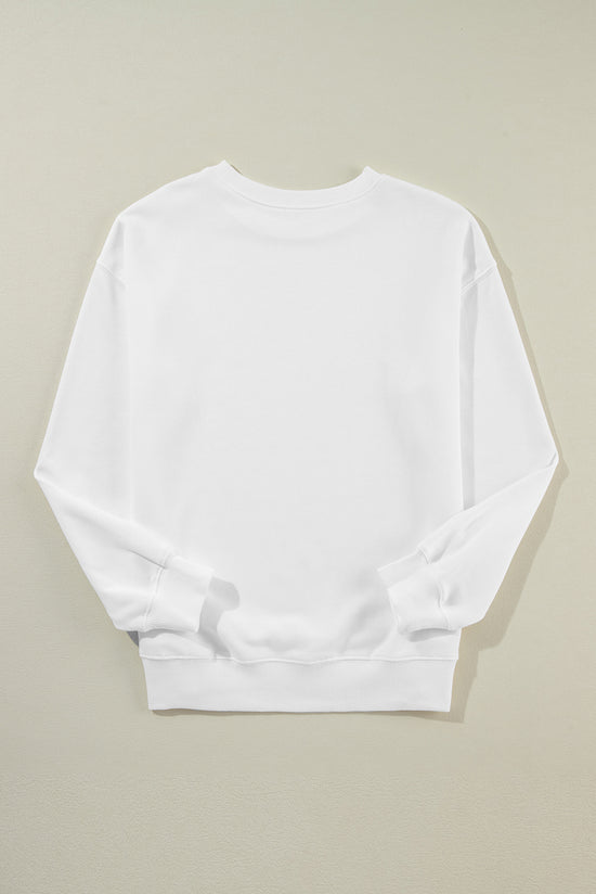 Classic plain beige crew neck sweatshirt