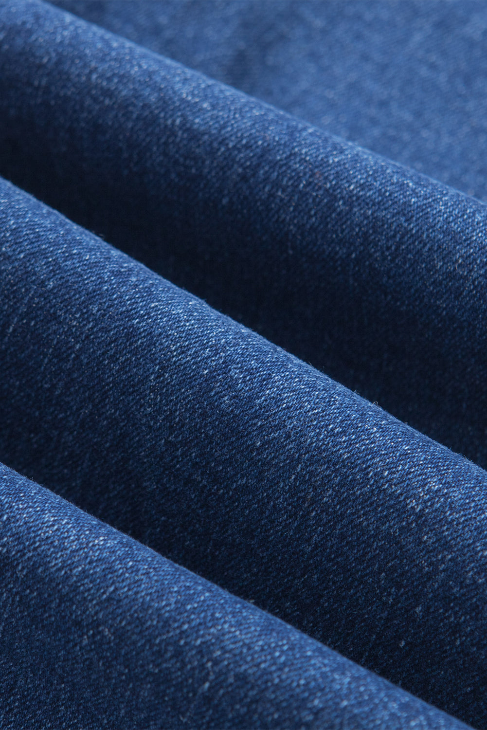 Jeans a bagliore a vita alta elastica blu