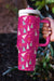 Tasse Thermos Imprimée Arbre De Noël Dessin Animé Rose Rouge 40oz