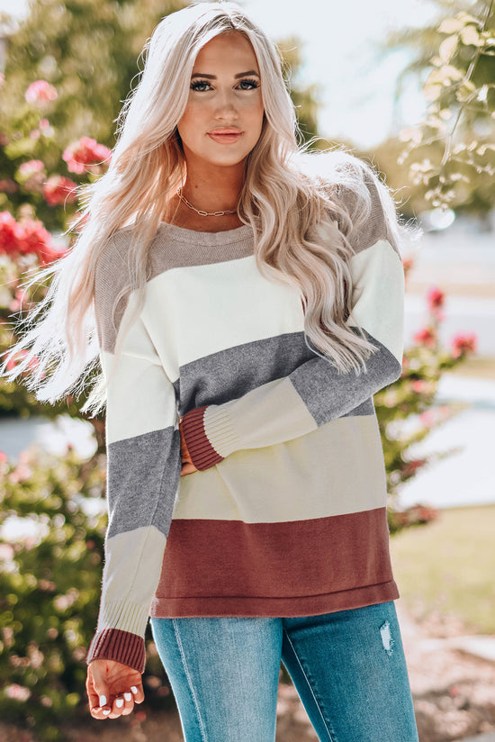 Color-Block pocket sweater