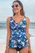 Haut tankini rembourré à imprimé floral *