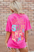 T-shirt graphique SUNSHINE ON MY MIND rose vif