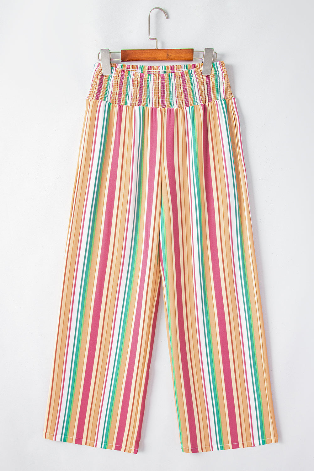 High -waisted multicolored striped hunger pants