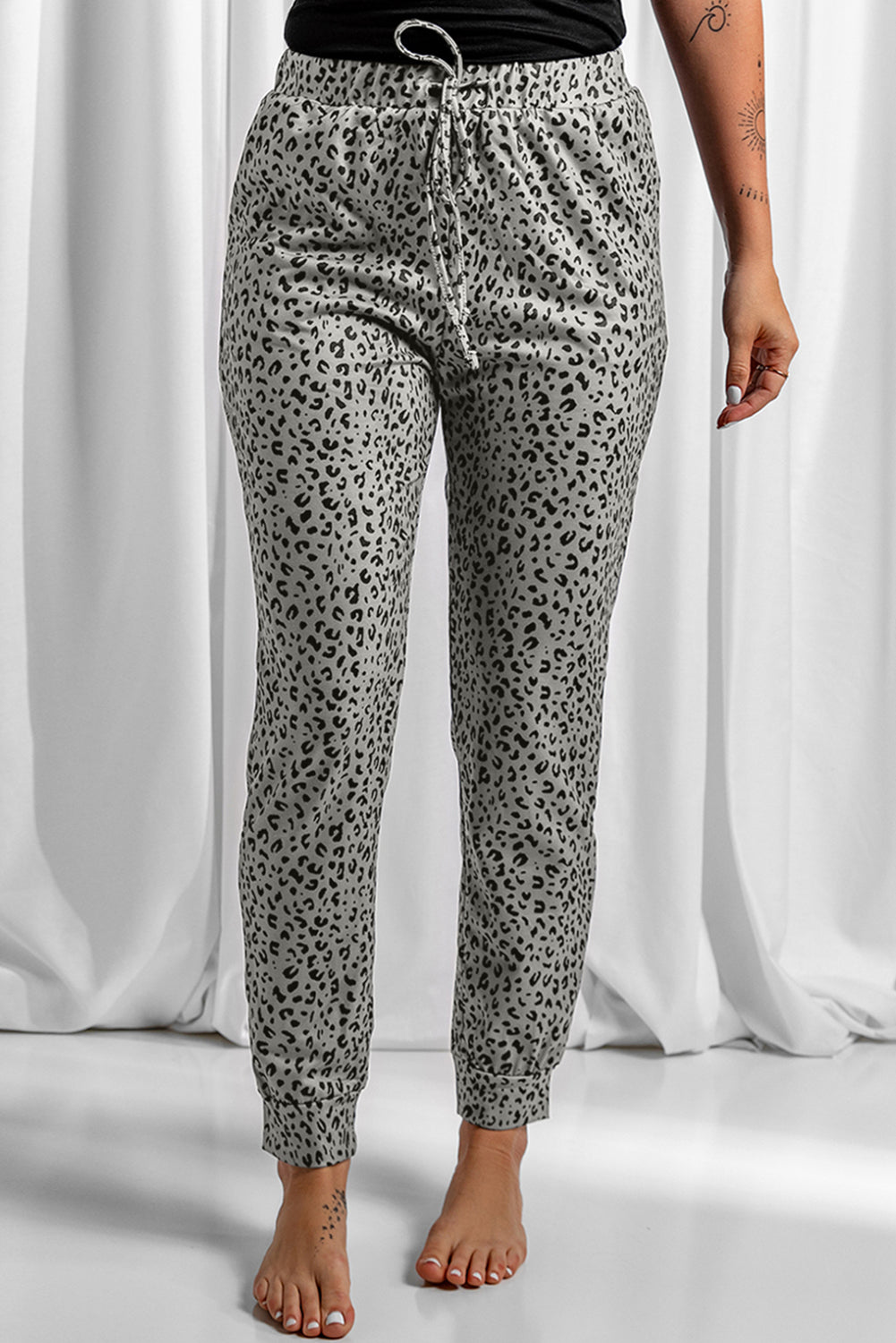 Joggers de leopardo caqui Breezy