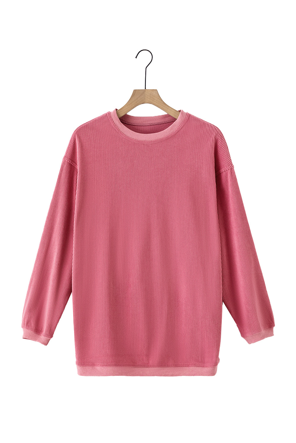 Sudadera de gran tamaño rosa rosa de fresa