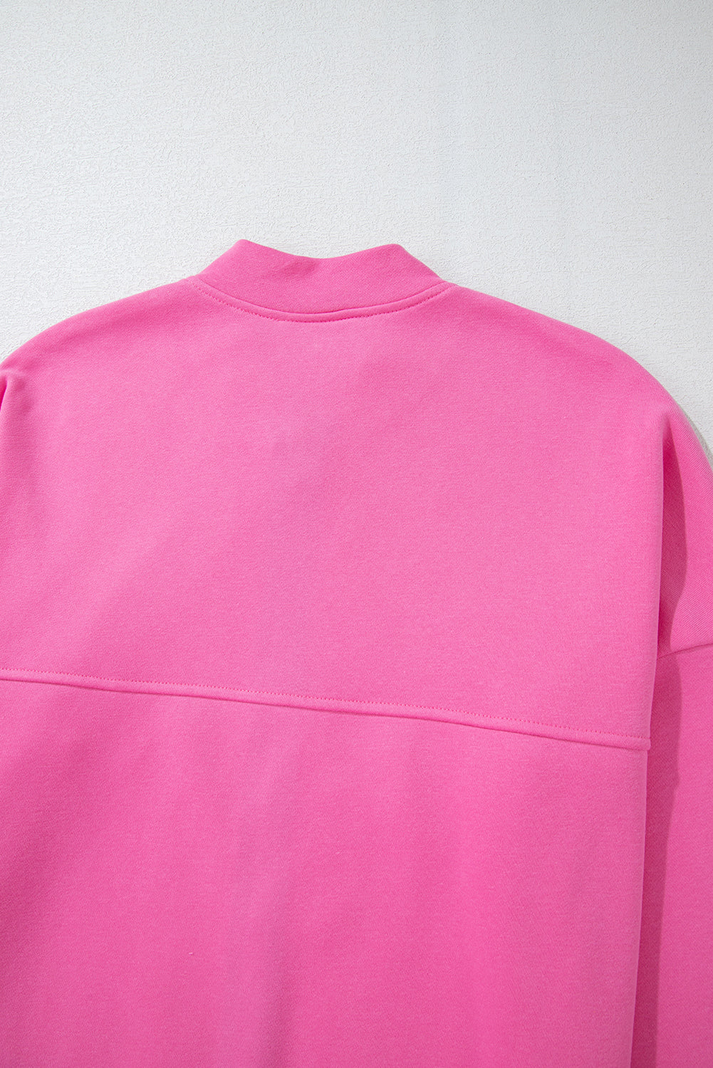 Ensemble veste zippée à coutures unies rose vif et pantalon à taille avec cordon de serrage-A WOMAN WE LOVE