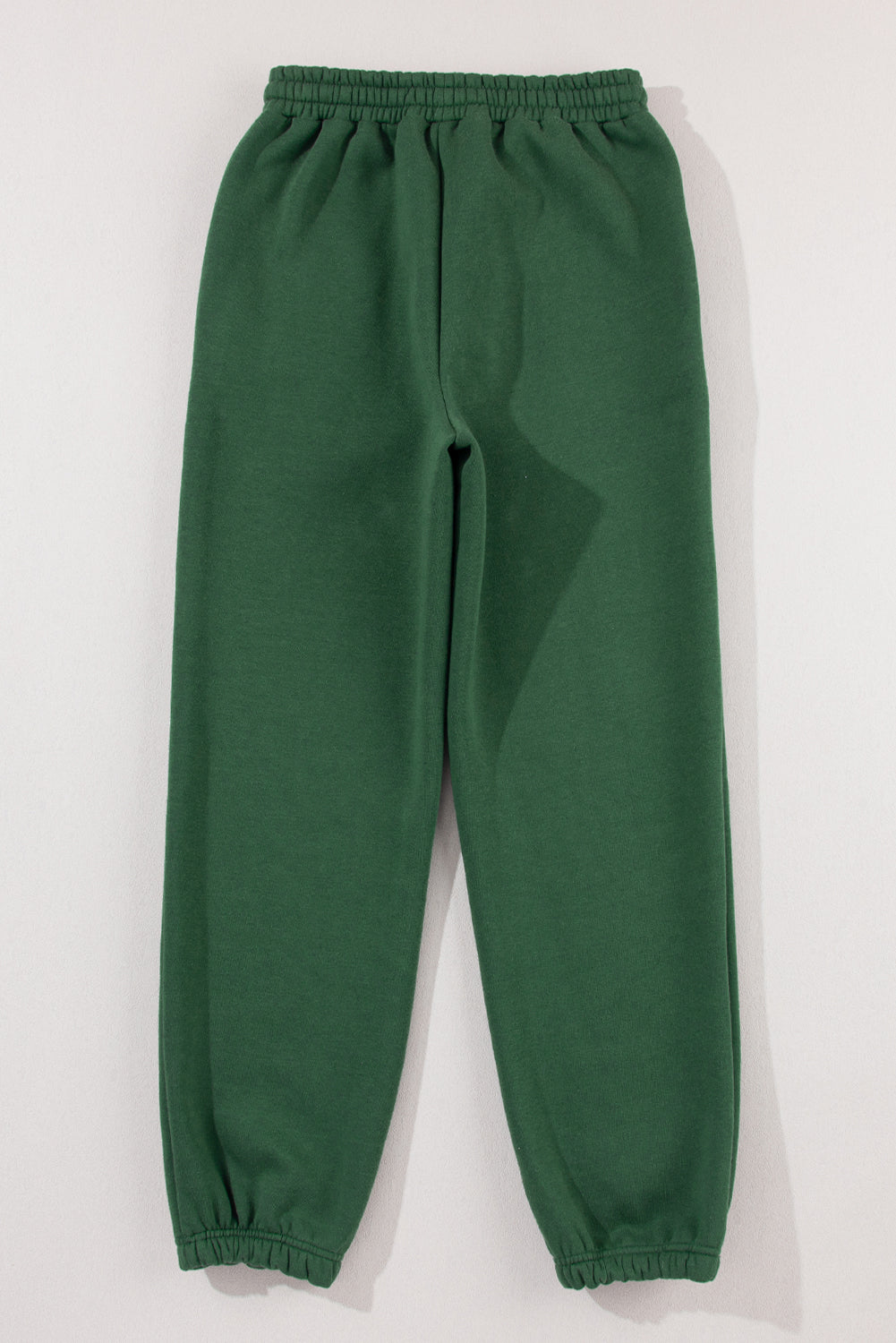 Pantalon de jogging décontracté à taille avec cordon de serrage vert brume