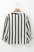 Bully -shaped flip -flined buttoned shirt with black stripes