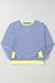 Over-dimensioned blue striped sweatshirts *