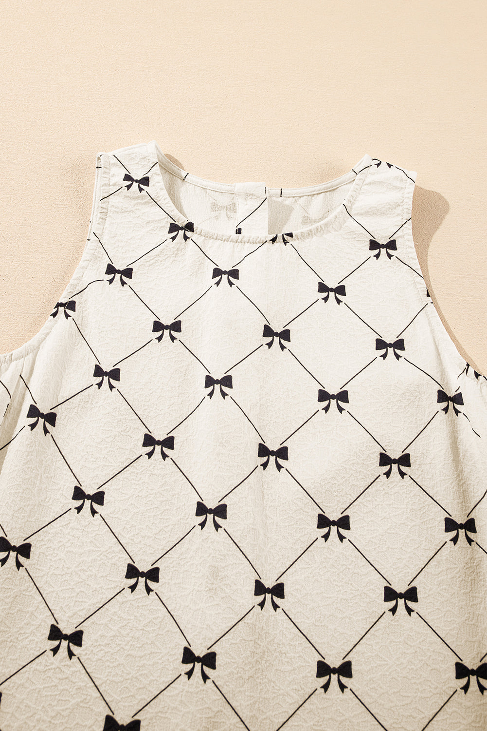 White mini-checkered Robe *