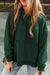 Blackish Green Quilted Seam Hoodie