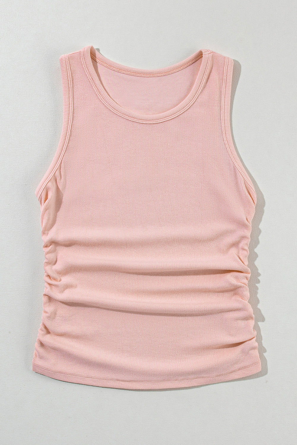 Aprikosen rosa einfacher Seitenschlanker Tanktop