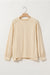 Beige and splicing beige sweatshirt