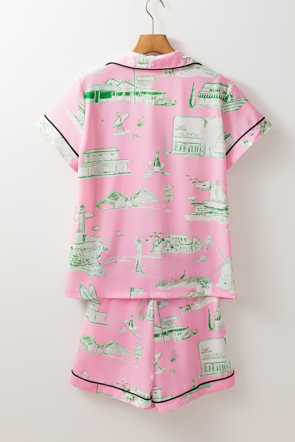 Ensemble de pyjama court 2 pièces rose *-A WOMAN WE LOVE