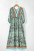 Long bohemian dress with floral print *