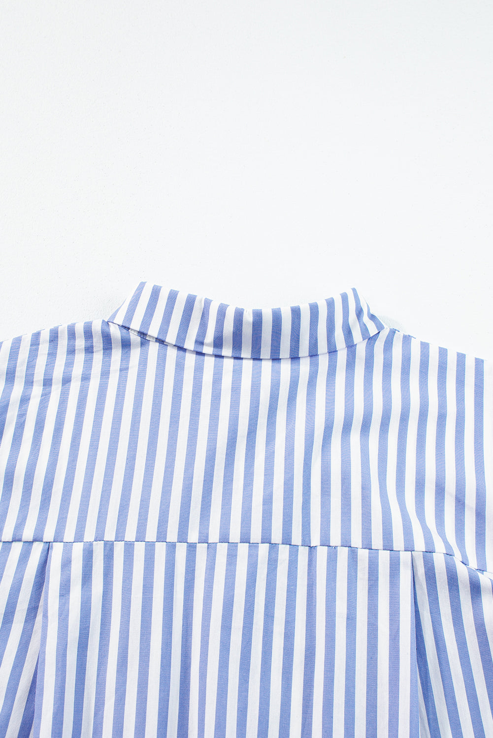 Camicia oversize a strisce blu cielo