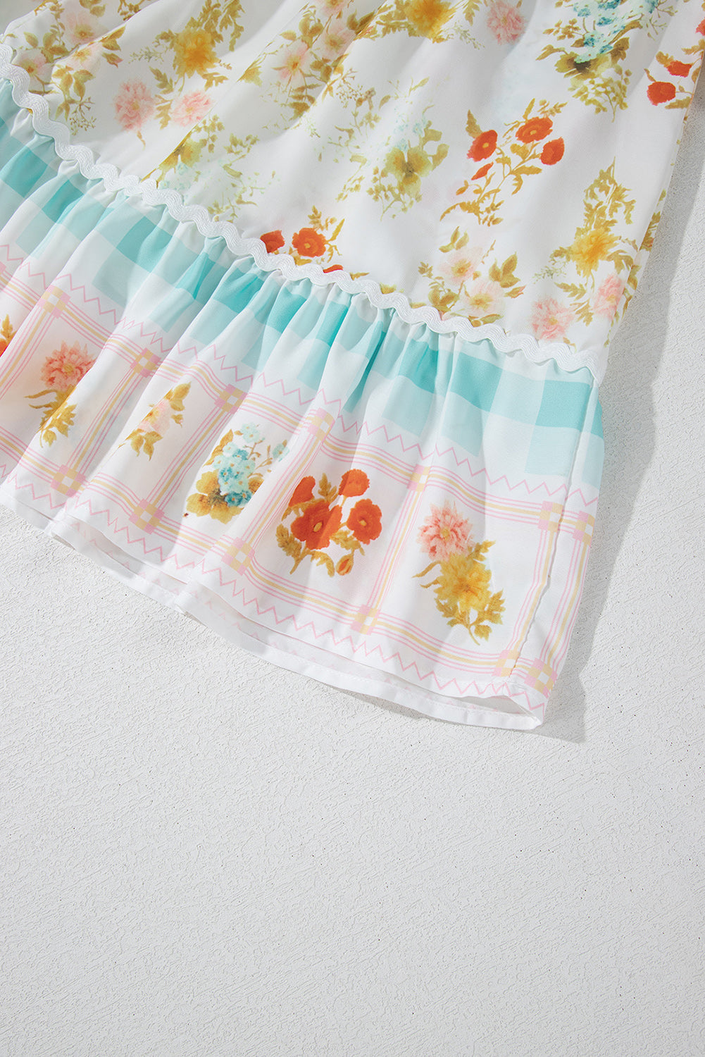 Robe rose à manches bulles et imprimé floral *